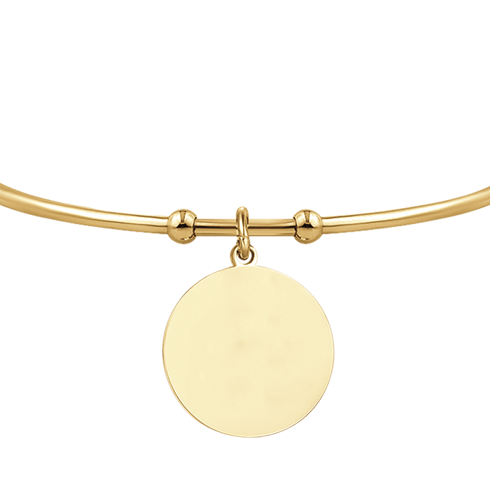 BRACCIALE DONNA PERSONALIZZATO IN ACCIAIO DORATO CERCHIO