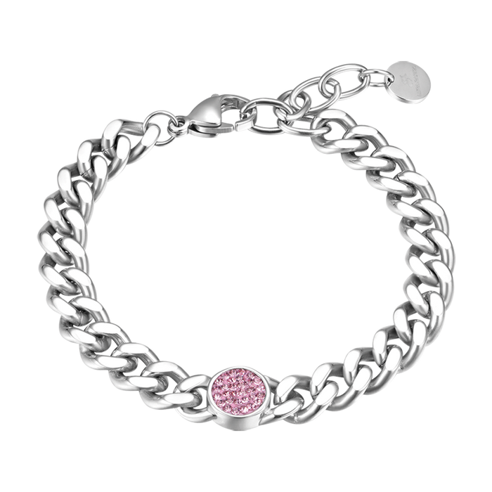 BRACCIALE DONNA IN ACCIAIO CON ELEMENTO E CRISTALLI