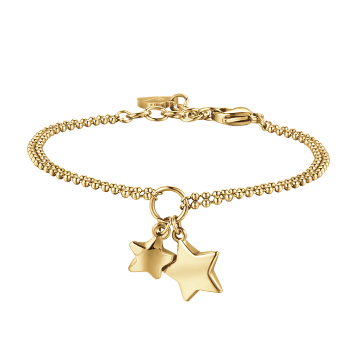 BRACCIALE DONNA IN ACCIAIO IP GOLD CON STELLE