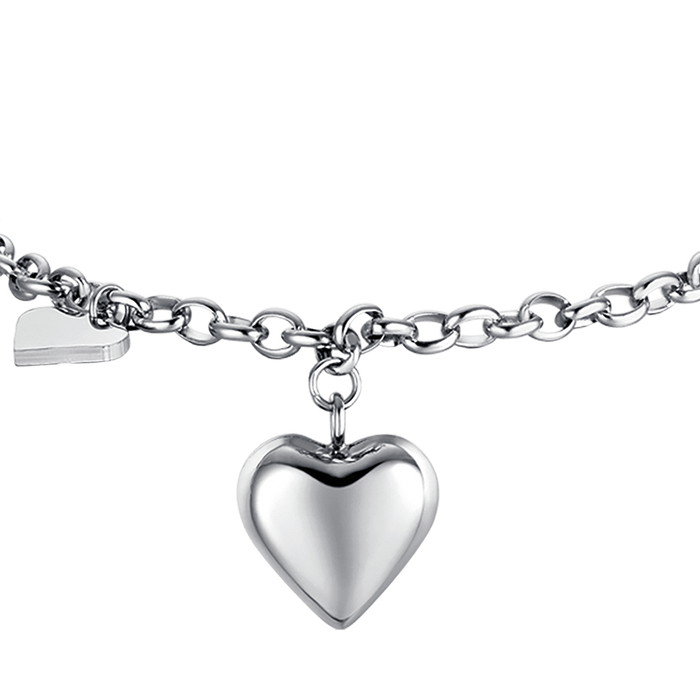 WOMEN'S BRACELET IN IP GOLD STEEL WITH HEARTS