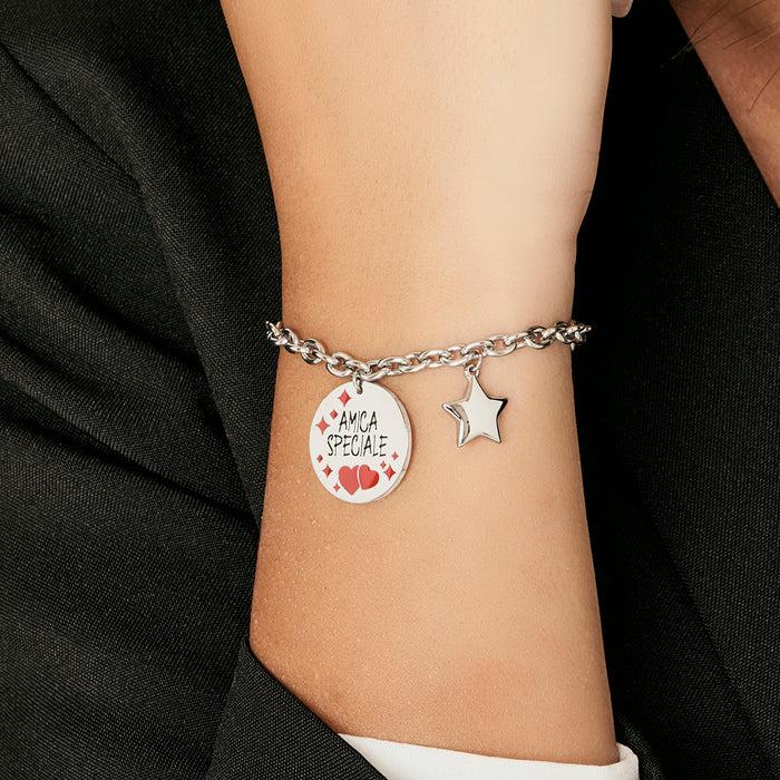 WOMEN'S BRACELET IN STEEL SPECIAL FRIEND