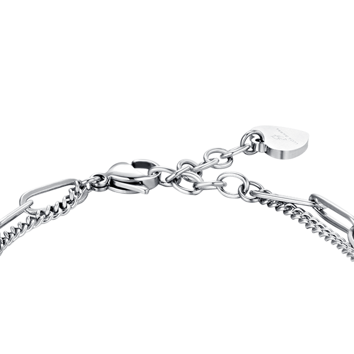 BRACCIALE DONNA IN ACCIAIO IP GOLD CON CRISTALLI BIANCHI