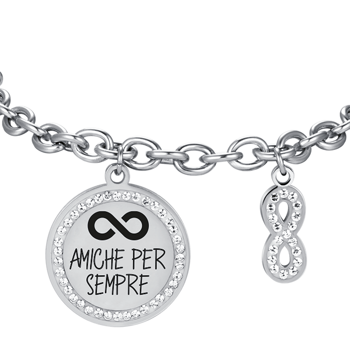 BRACCIALE DONNA IN ACCIAIO AMICHE PER SEMPRE