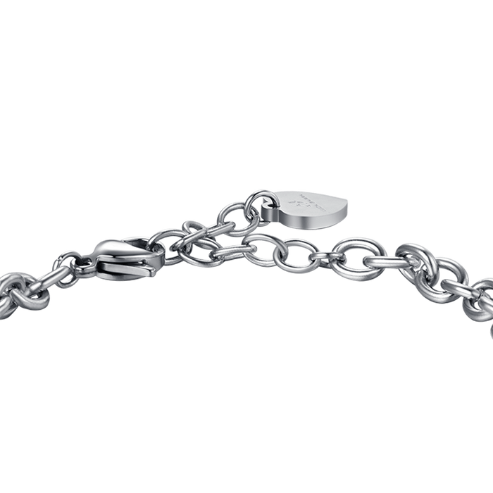 WOMEN'S BRACELET IN STEEL WITH WHITE CRYSTALS