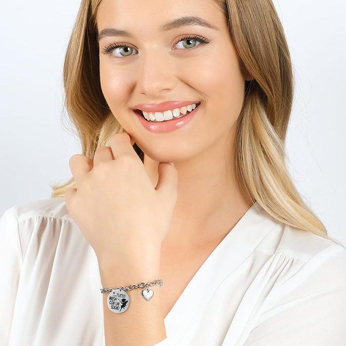 WOMEN'S STEEL BRACELET EVERYTHING BEGINS WITH A DREAM