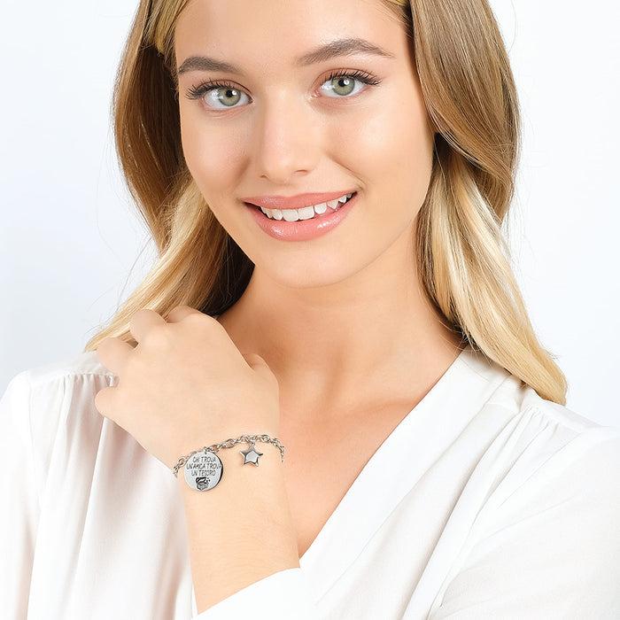 BRACELET EN ACIER POUR FEMME QUI TROUVE UN AMI TROUVE UN TRÉSOR