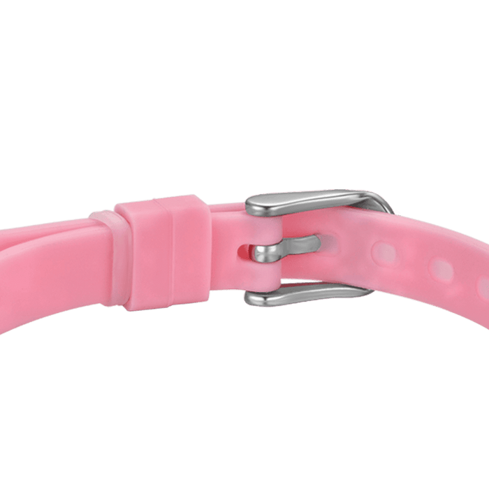 BRACCIALE DONNA IN SILICONE ROSA