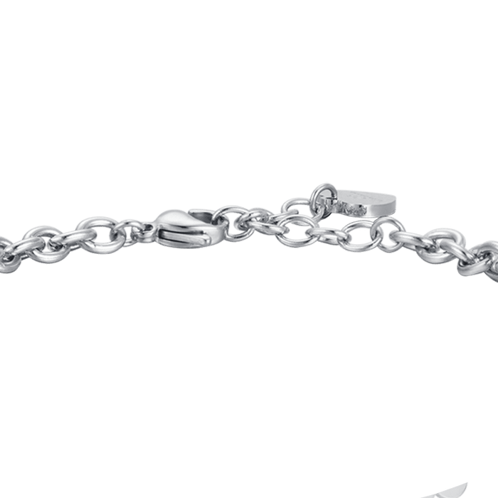 BRACCIALE DONNA IN ACCIAIO METTICI IL CUORE AL RESTO CI PENSA LA VITA