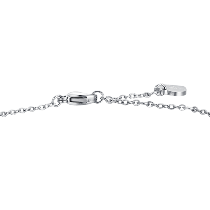 WOMEN'S STEEL BRACELET WITH STAR WITH WHITE CRYSTALS