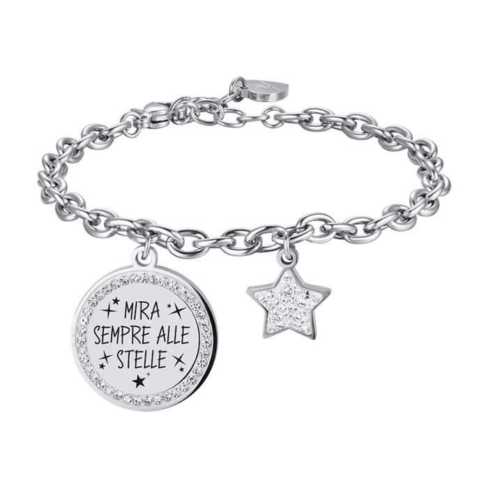 WOMEN'S STEEL BRACELET ALWAYS AIM FOR THE STARS