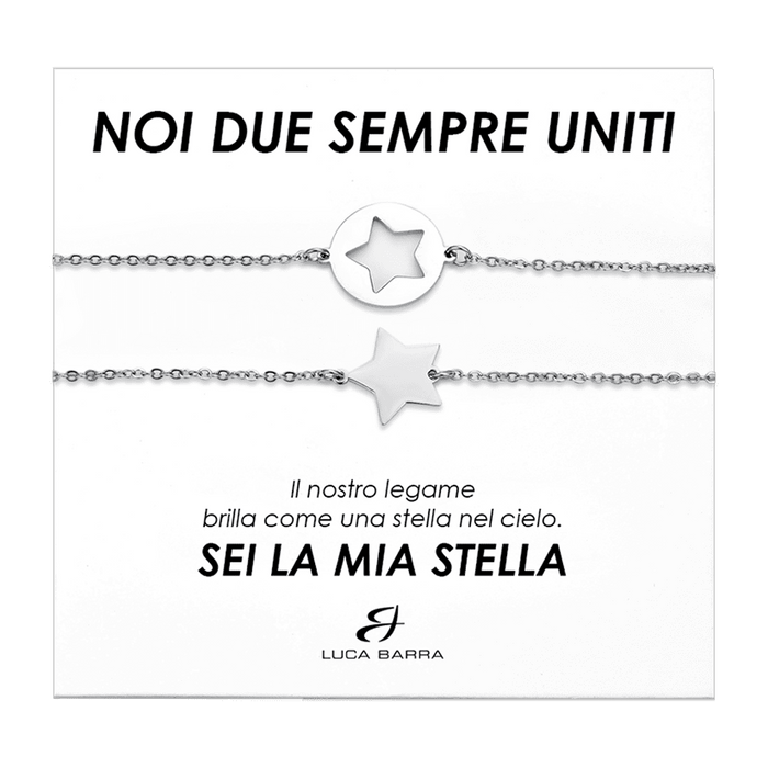 BRACCIALI DONNA IN ACCIAIO CON STELLE