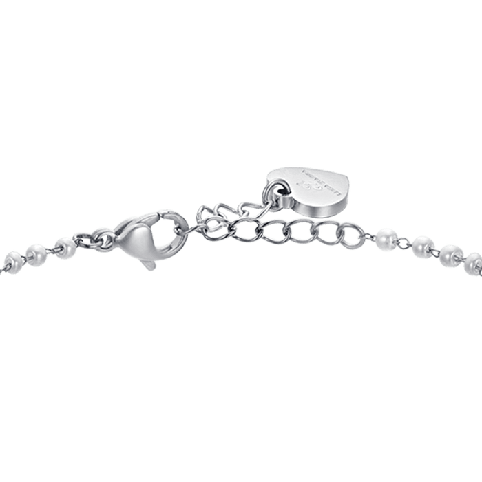 WOMEN'S BRACELET IN STEEL WITH PEARLS AND STARS