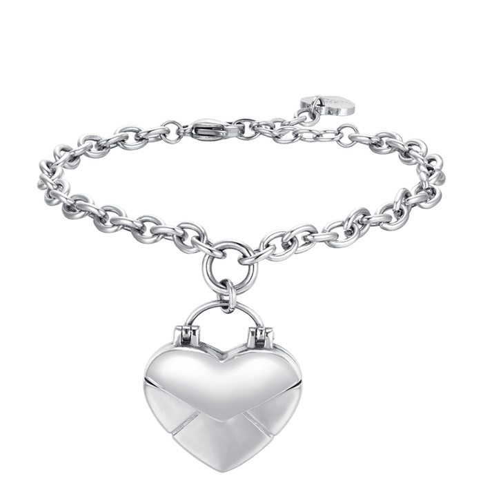 WOMEN'S STEEL BRACELET WITH HEART LETTER