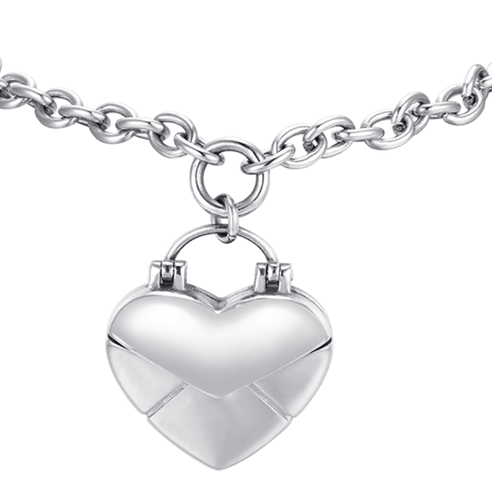 WOMEN'S STEEL BRACELET WITH HEART LETTER