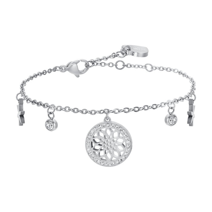 WOMEN'S STEEL BRACELET FLOWER OF LIFE