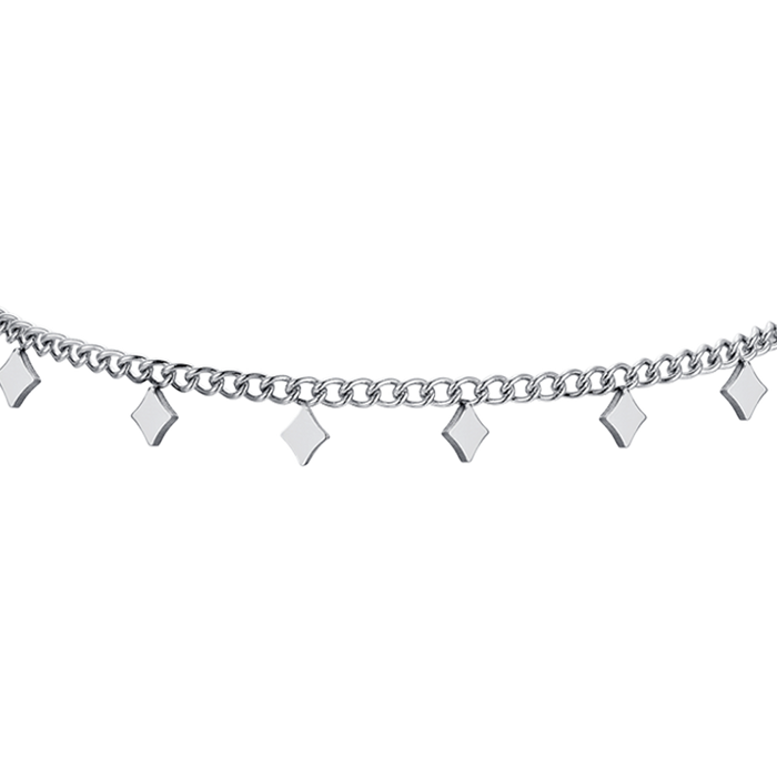 WOMEN'S STEEL BRACELET WITH RHOMBUSES