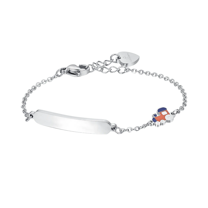 CHILDREN'S STEEL BRACELET WITH TRAIN