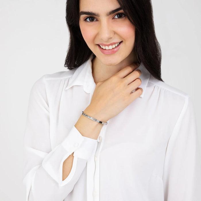 BRACCIALE DONNA IN ACCIAIO BE HAPPY FEEL GOOD
