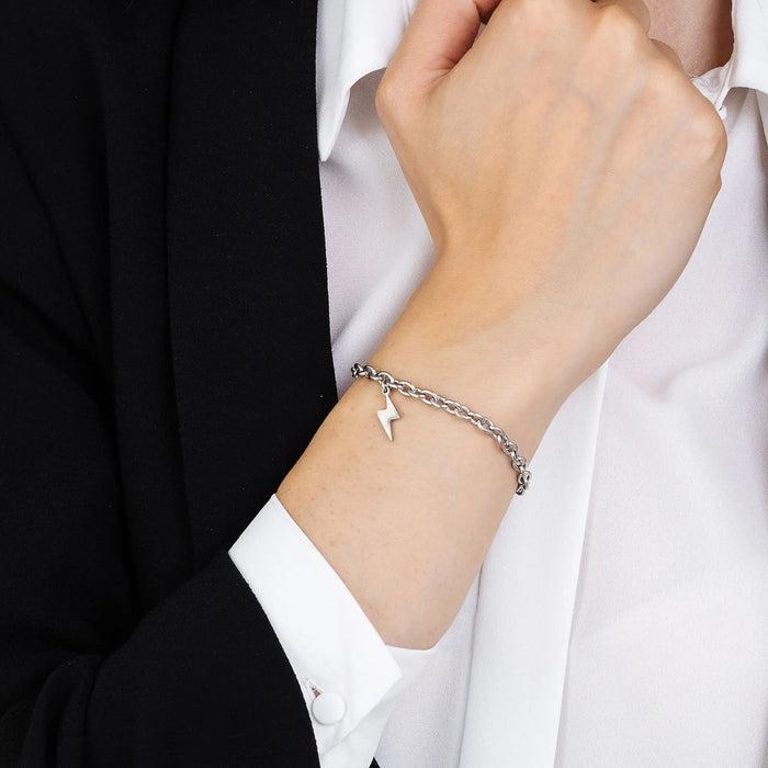 BRACELET FEMME EN ACIER AVEC FOUDRE
