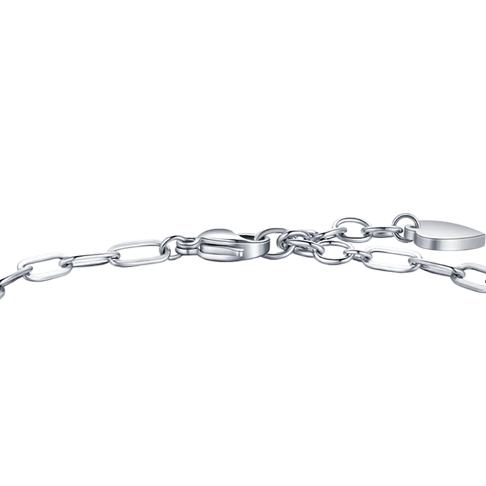BRACCIALE DONNA IN ACCIAIO CON LUNA, GUFO E STELLA