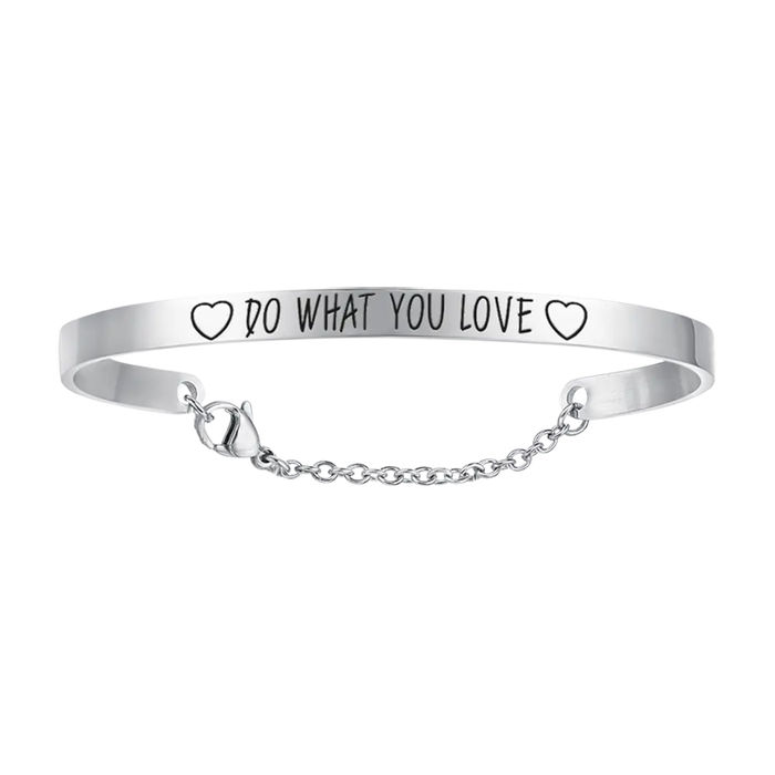 BRACCIALE DONNA IN ACCIAIO DO WHAT YOU LOVE