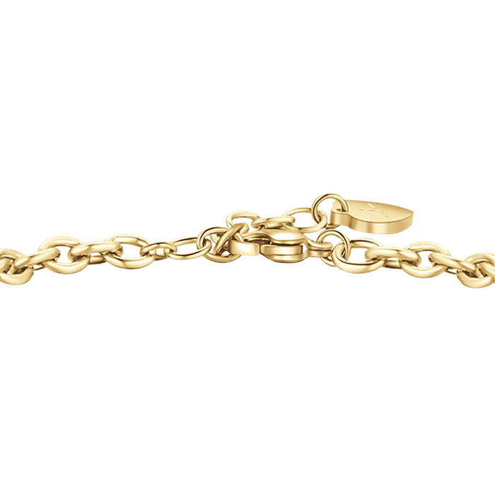 BRACCIALE DONNA IN ACCIAIO DORATO CON CORONA