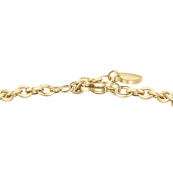 BRACCIALE DONNA IN ACCIAIO DORATO CON SIMBOLO PACE