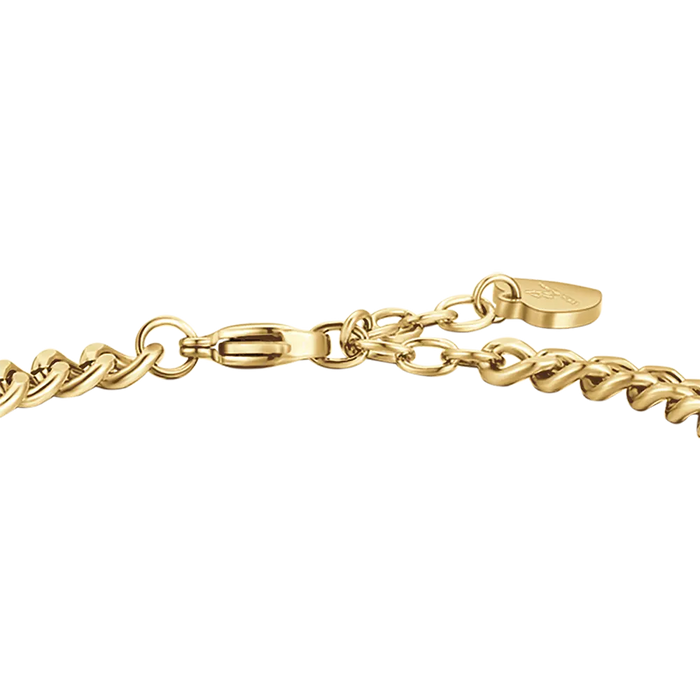 BRACCIALE DONNA IN ACCIAIO DORATO DREAM CON CRISTALLI BIANCHI