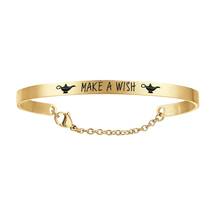BRACCIALE DONNA IN ACCIAIO DORATO MAKE A WISH