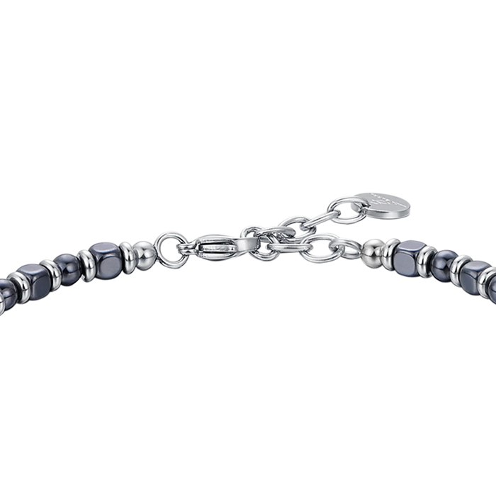 MEN'S BRACELET IN STEEL WITH HEMATITE STEEL