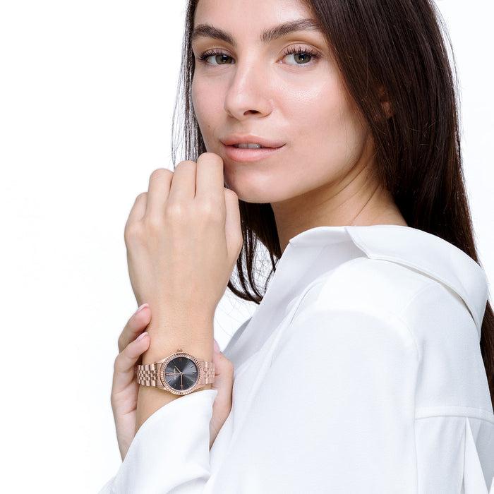 WOMEN'S WATCH WITH STEEL CASE PINK DIAL