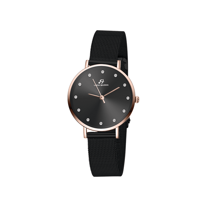 OROLOGIO DONNA IN ACCIAIO ROSA CON CASSA IN ACCIAIO ROSA