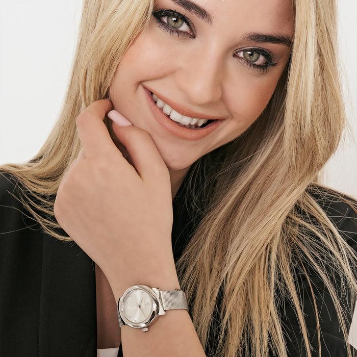 OROLOGIO DONNA IN ACCIAIO CON CASSA IP ROSE