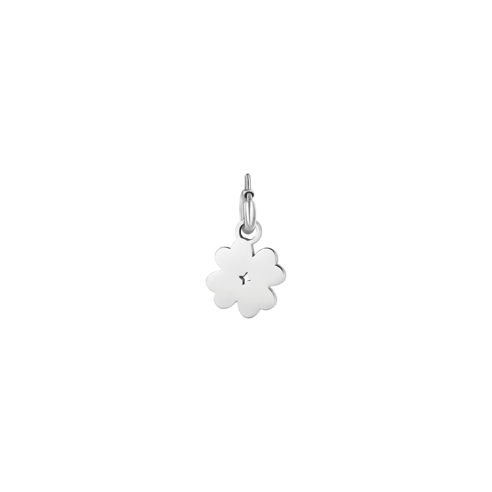 STEEL FOUR-LEAF CLOVER CHARM