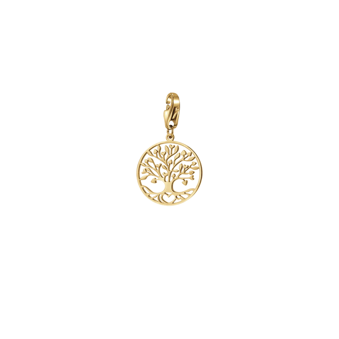 CHARM ALBERO DELLA VITA IN ACCIAIO IP GOLD