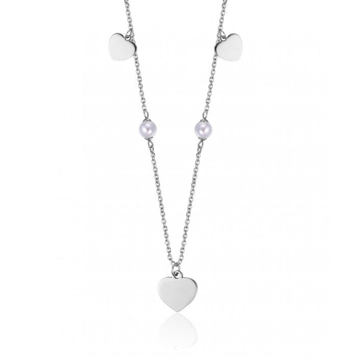 Collana cuori e perline