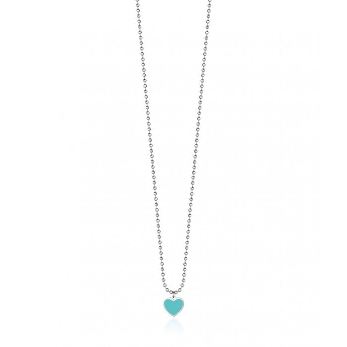 Collana Cuore Con Smalto Verde