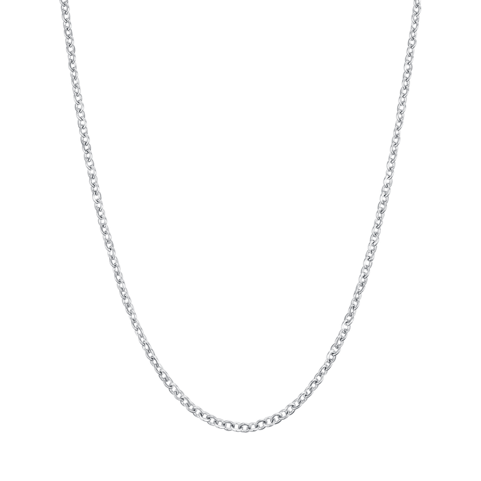 COLLANA LUNGA DONNA IN ACCIAIO PER CHARMS CON MOSCHETTONE
