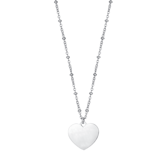 COLLANA DONNA PERSONALIZZATA IN ACCIAIO CON CUORE