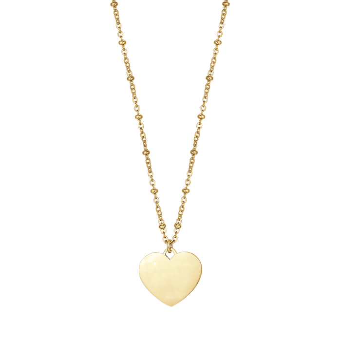 COLLANA DONNA PERSONALIZZATA IN ACCIAIO CON CUORE
