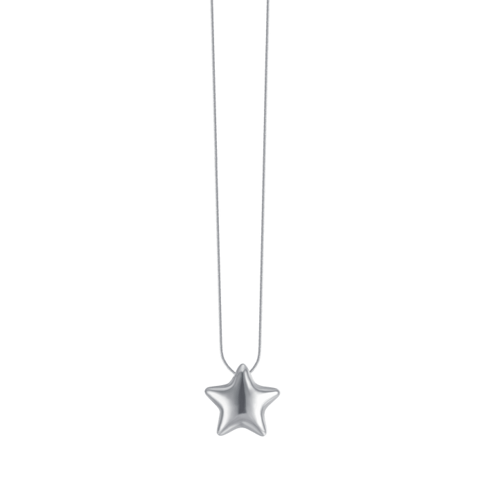 COLLANA DONNA IN ACCIAIO CON STELLA PIENA