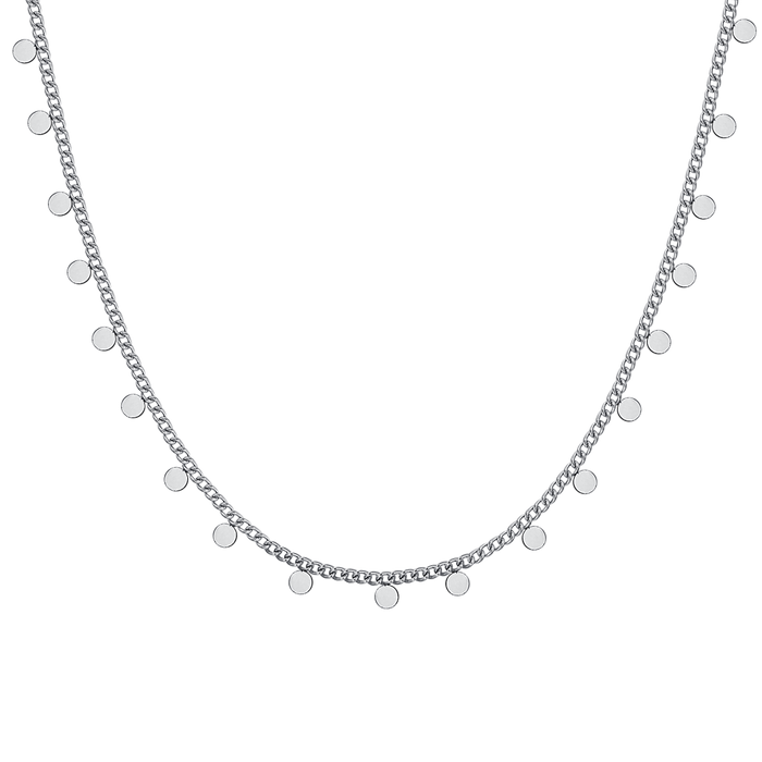COLLIER FEMME EN ACIER AVEC CERCLES