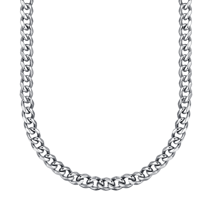 UNISEX STEEL NECKLACE WITH 9 MM CHAIN ​​LINK