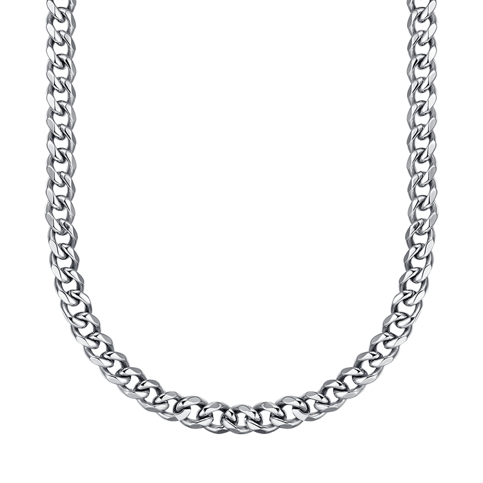 UNISEX STEEL NECKLACE WITH 9 MM CHAIN ​​LINK