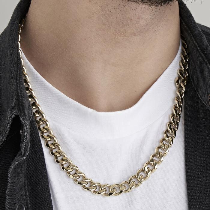 UNISEX STEEL NECKLACE WITH 11 MM CHAIN ​​LINK