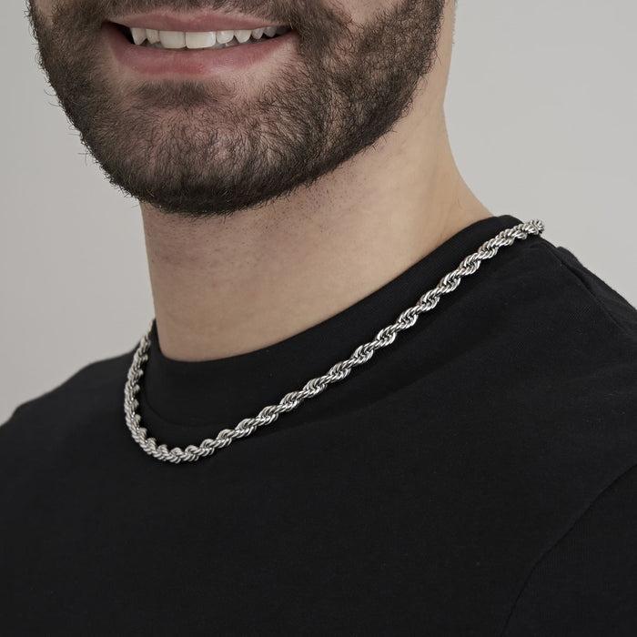 UNISEX STEEL NECKLACE 6 MM