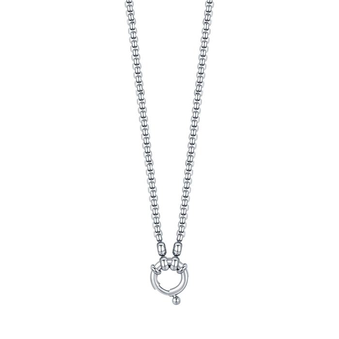 COLLANA DONNA IN ACCIAIO CON MOSCHETTONE