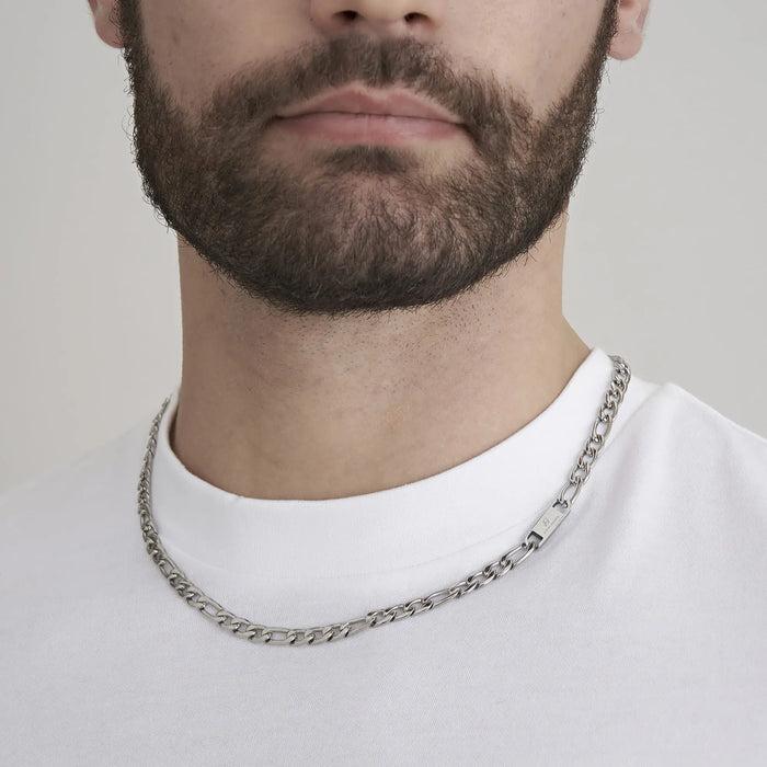 COLLANA UOMO IN ACCIAIO MAGLIA GROUMETTE