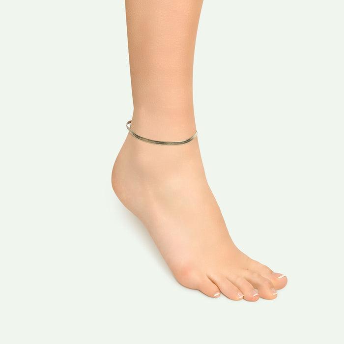 BRACELET DE CHEVILLE EN ACIER POUR FEMME