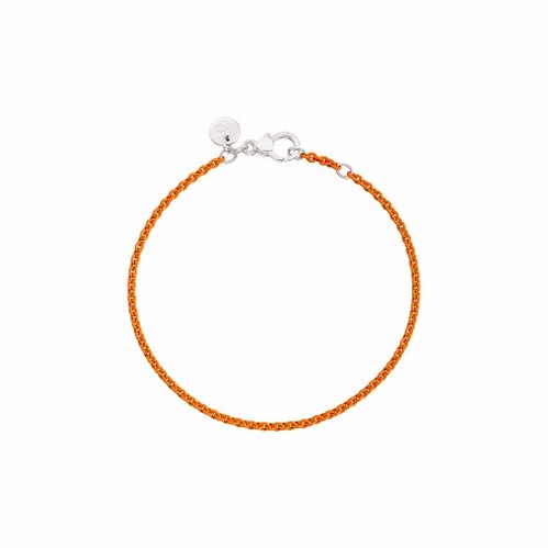 BRACELET ARGENT ORANGE